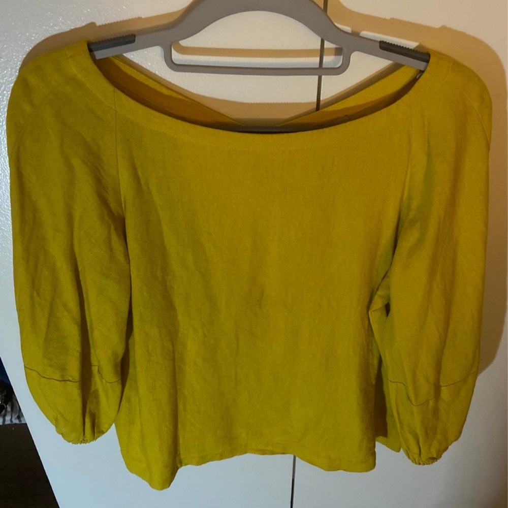 LOFT quarter sleeve blouse, size S Petite.